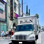 Moving truck parked in Los Angeles