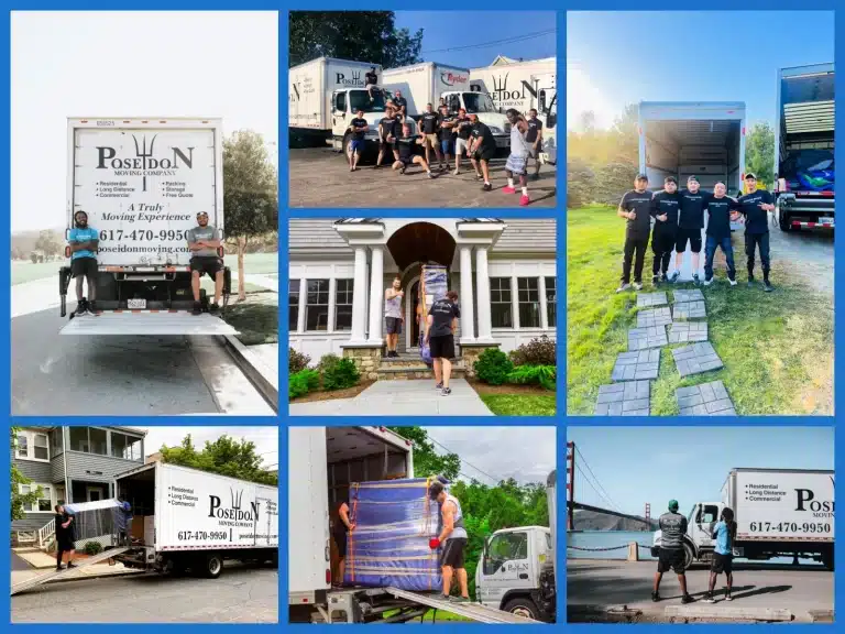 Poseidon Moving team providing professional packing and moving services for residential and commercial clients.