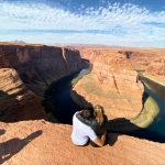 View of Horseshoe Bend on the Colorado River in Arizona